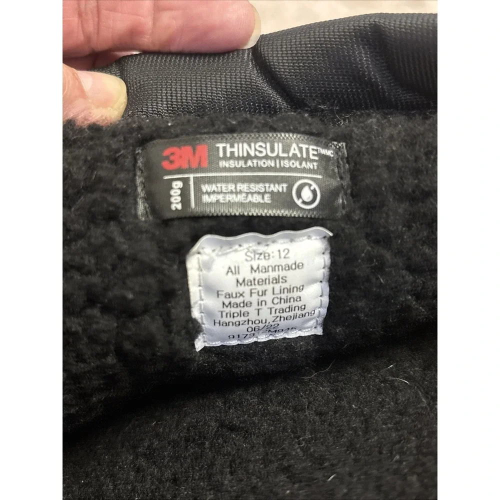 Northside Men's Glacier Peak Black Insulated Winter Snow Boot Size 12